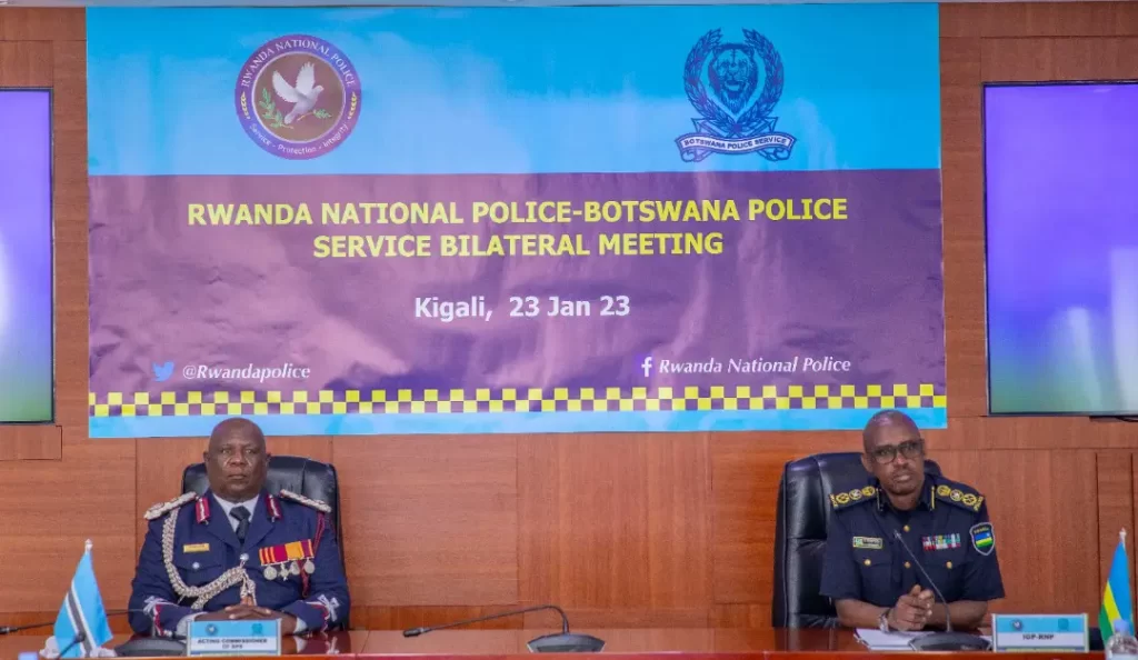 Rwanda, Botswana Police Forces Sign Cooperation Pact