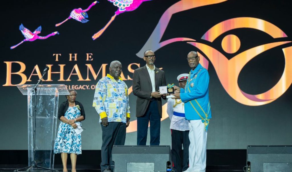 Kagame Awarded The Bahamas Order of Excellence