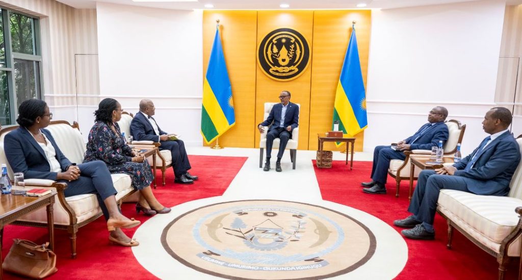 Kagame, BK Board Chairperson Discuss Growth Opportunities