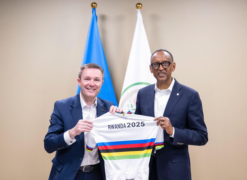 President Kagame and UCI President David Lappartient Discuss Cycling Development in Rwanda