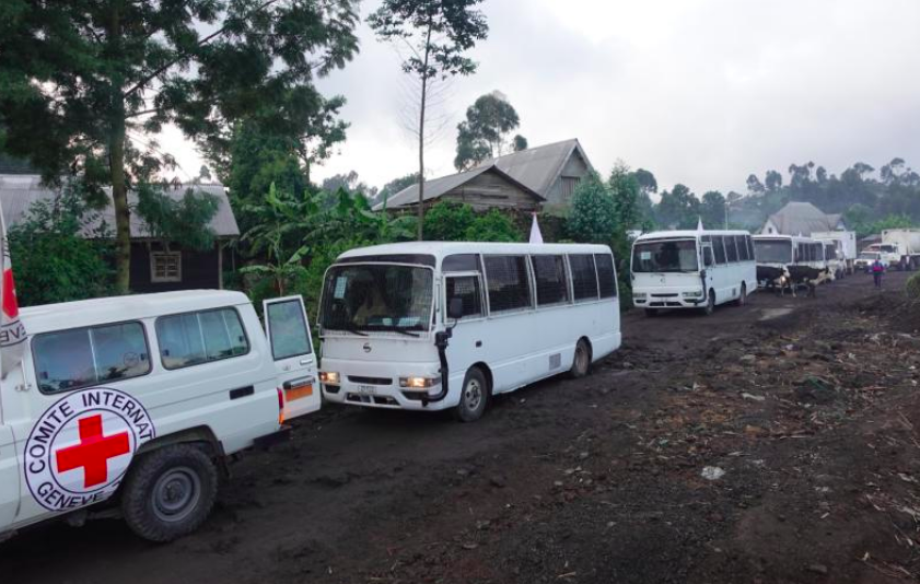 Red Cross Transfers Families Of Police, Army From Goma to Kinshasa