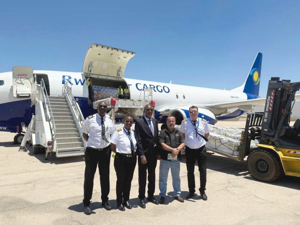 Rwanda Delivers New Round of Humanitarian Aid to Gaza Through Jordan
